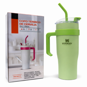 Copo Térmico com Canudo e Alça – 1200 ml